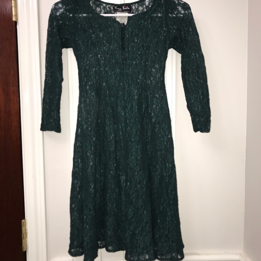 Emerald green dress